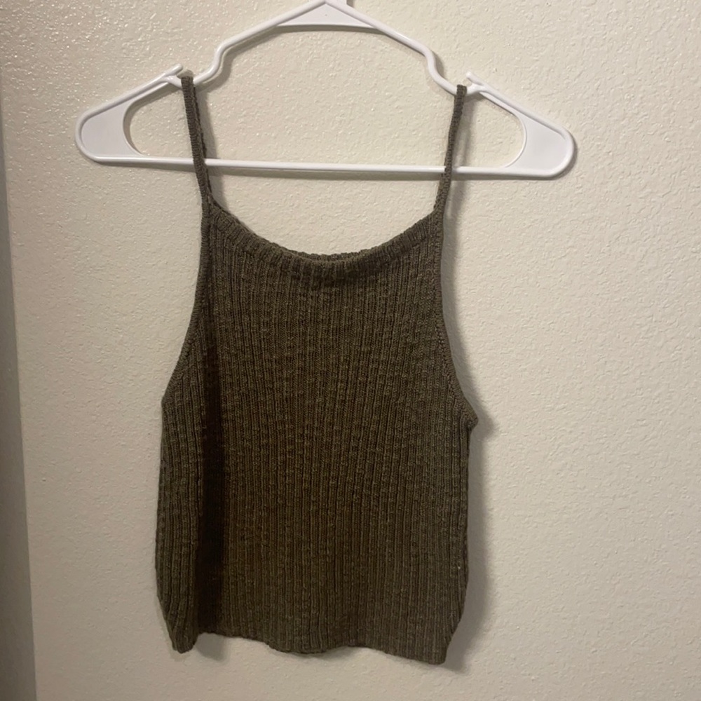 Dark brown Tank/Crop Top